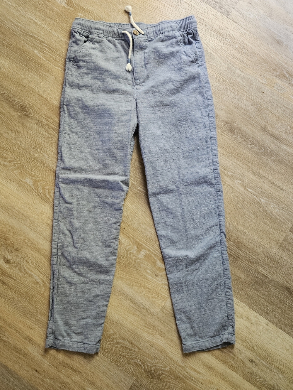 Boys size 12 little co organic cotton chambray beach pants dress pants summer.